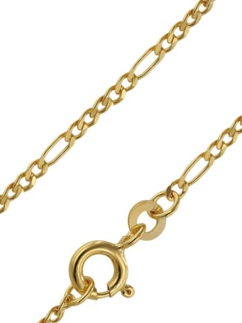 trendor 71811 Goldkette 333 Gold für Damen und Herren Figaro Diamantiert