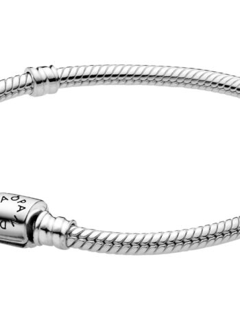 Pandora 598816C00 Silber Damen-Armband Schlangenkette Moments Barrel Clasp