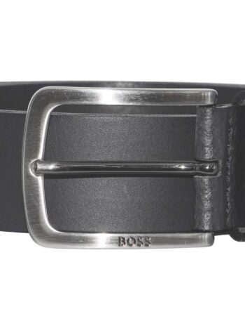 BOSS 50481022-001 Herren-Ledergürtel Schwarz Jor