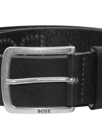 BOSS 50486747-001 Herren-Ledergürtel Schwarz Jor