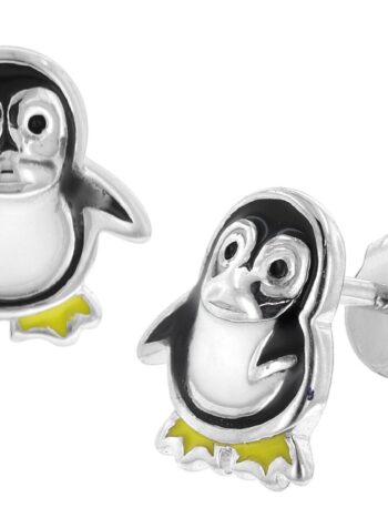 trendor 41640 Kinder Ohrringe Silber 925 Pinguin Ohrstecker