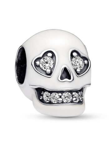 Pandora 792811C01 Bead-Charm Silber Leuchtender Totenkopf