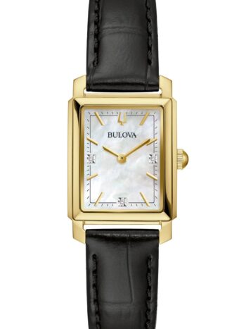 Bulova 97P166 Damen-Armbanduhr Sutton mit Lederband