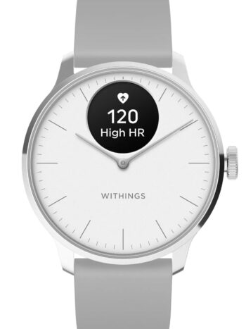 Withings HWA11-Model 3-All-Int Damenuhr ScanWatch Light silber/grau