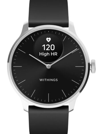 Withings HWA11-Model 5-All-Int Damenuhr ScanWatch Light Silberfarben/Schwarz