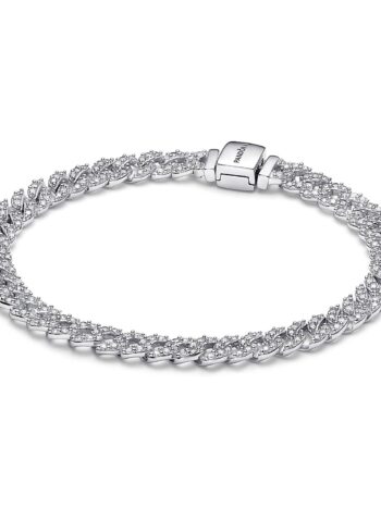 Pandora 593008C01 Damen-Armband Silber Zeitloses Pavé