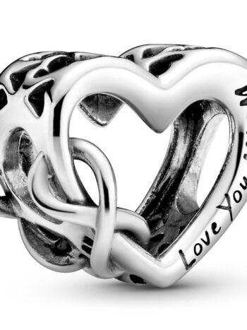 Pandora 798825C00 Silber Bead-Charm Love You Mum Unendlichkeits-Herz