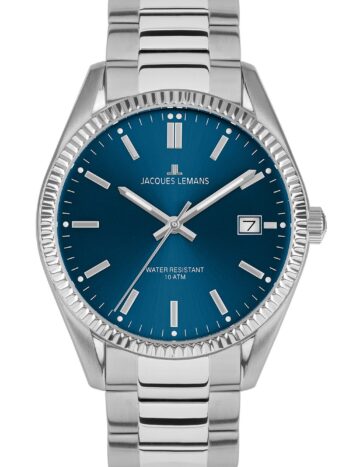 Jacques Lemans 50-4C Damen-Armbanduhr Derby Edelstahl/Blau