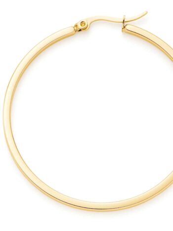 Leonardo 023576 Damen-Ohrringe Creolen Marli Edelstahl Goldfarben