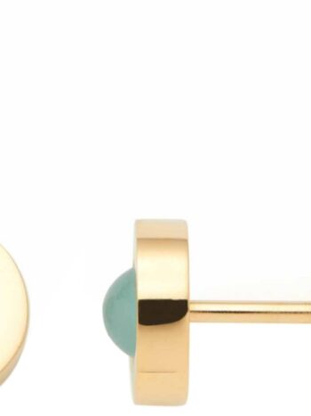 Leonardo 023398 Damen-Ohrringe Ohrstecker Aqua Isa Edelstahl Goldfarben