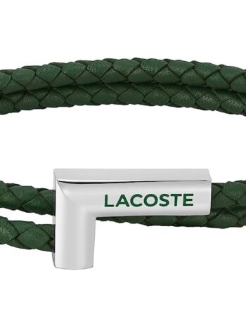 Lacoste 2040151 Herrenarmband Swarm Leder Grün