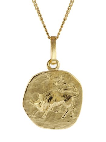 trendor 15022-05 Kinder-Halskette mit Sternzeichen Stier 333/8K Gold