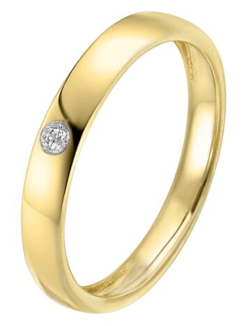 trendor 39405 Verlobungsring mit Brillant Gold 585 / 14 Karat Diamantring