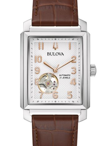 Bulova 96A268 Herrenuhr Automatik Sutton Braun/Roségoldfarben