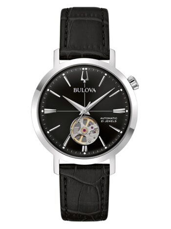 Bulova 96A317 Herrenuhr Automatik Aerojet Schwarz