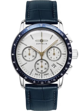 Zeppelin 8878-1 Herren-Armbanduhr Chronograph New York Blau