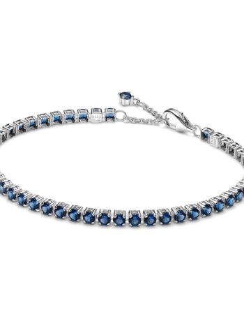 Pandora 591469C02 Damen Tennis-Armband Silber Funkelndes Blau