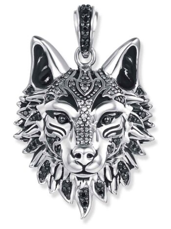 Seinerzeit SZA-3990-424 Anhänger Hannibal Wolf 925 Silber