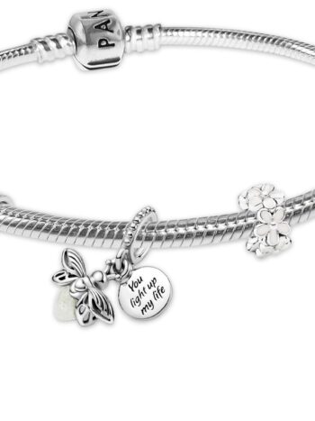 Pandora 68633 Damenarmband Silber Geschenk-Set Glühwürmchen und Gänseblümchen