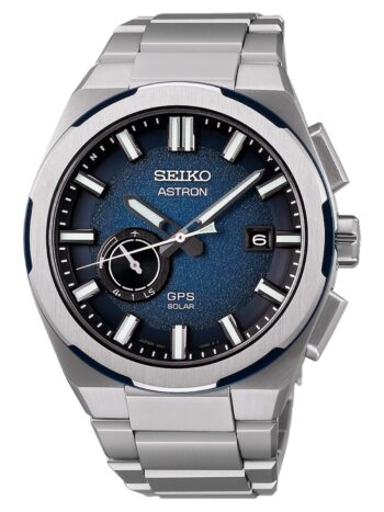 Seiko SSJ023J1 Astron GPS Solar Herren-Titanuhr Blau