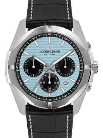 Jacques Lemans 1-2180E Herrenuhr Chronograph Melbourne 10 Bar Wasserdicht