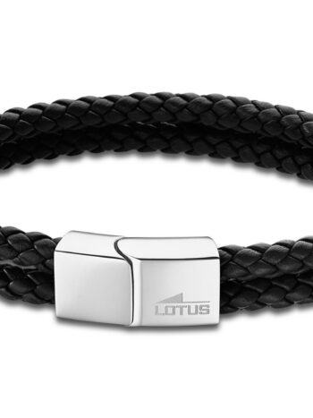 Lotus LS2011-2/1 Herren Leder-Armband Schwarz