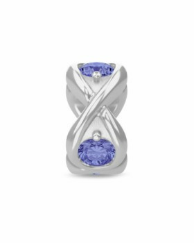 Endless Jewelry Damen Anhänger Charm Tanzania Blue Infinity Ocean Silber 41361-2