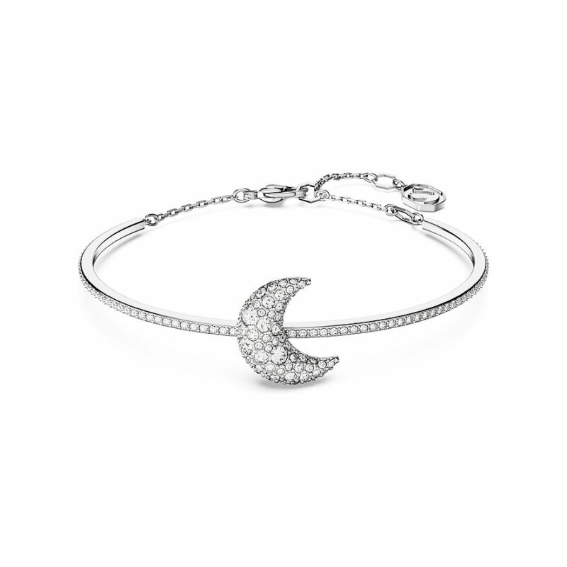 Swarovski Damen Armreif Luna Größe M Silber 5666175