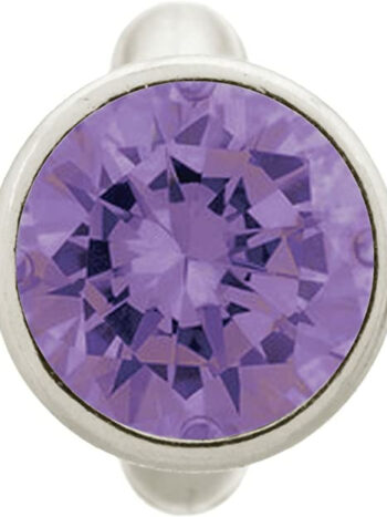 Endless Jewelry Damen Anhänger Bead Round Amethyst Zirkonia lila Silber 41158-1