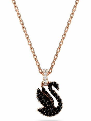 Swarovski Damen Kette Iconic mit Schwan Anhänger Rosegold 5678046