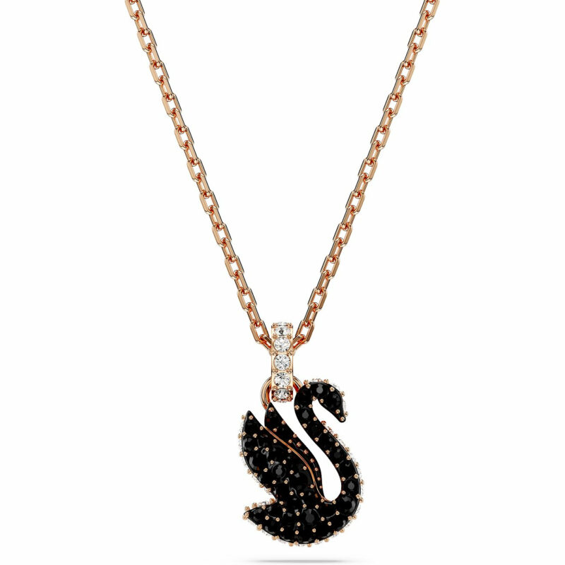 Swarovski Damen Kette Iconic mit Schwan Anhänger Rosegold 5678046