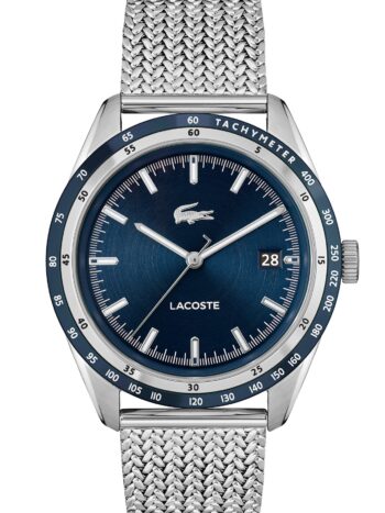 Lacoste 2011294 Herren-Armbanduhr Everett Stahl/Blau