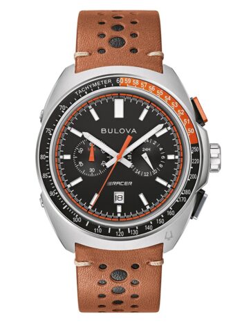 Bulova 98B427 Herrenuhr Chronograph Racer Braun/Schwarz